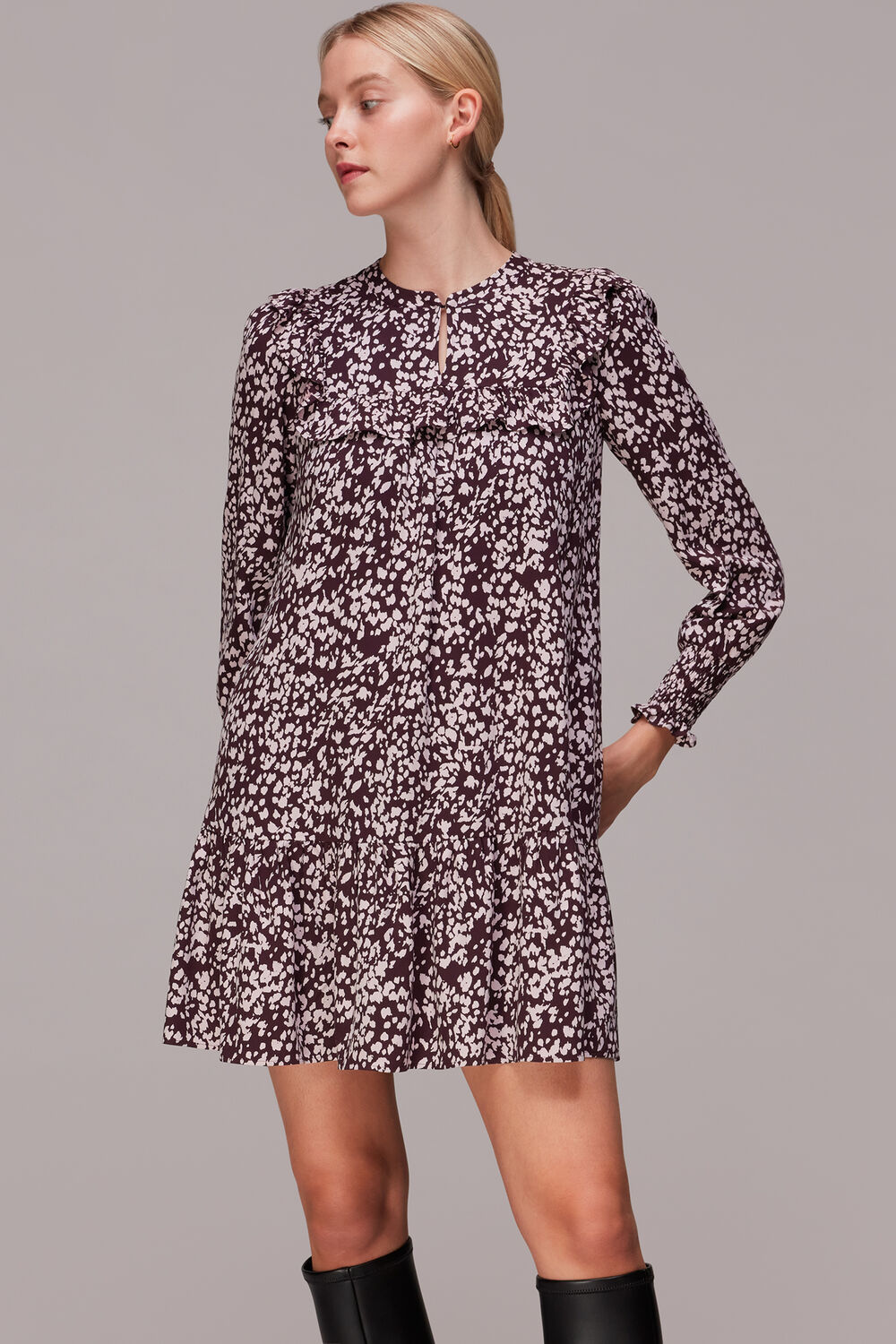 Dashed Animal Flippy Dress