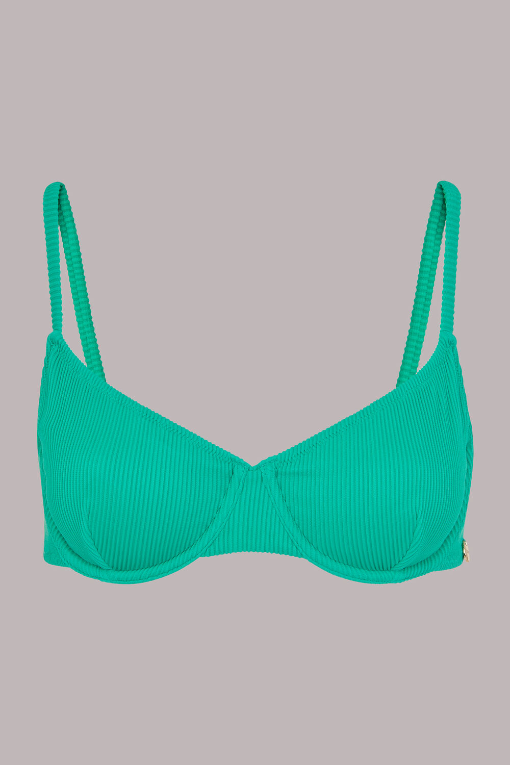 Ribbed Underwire Bikini Top