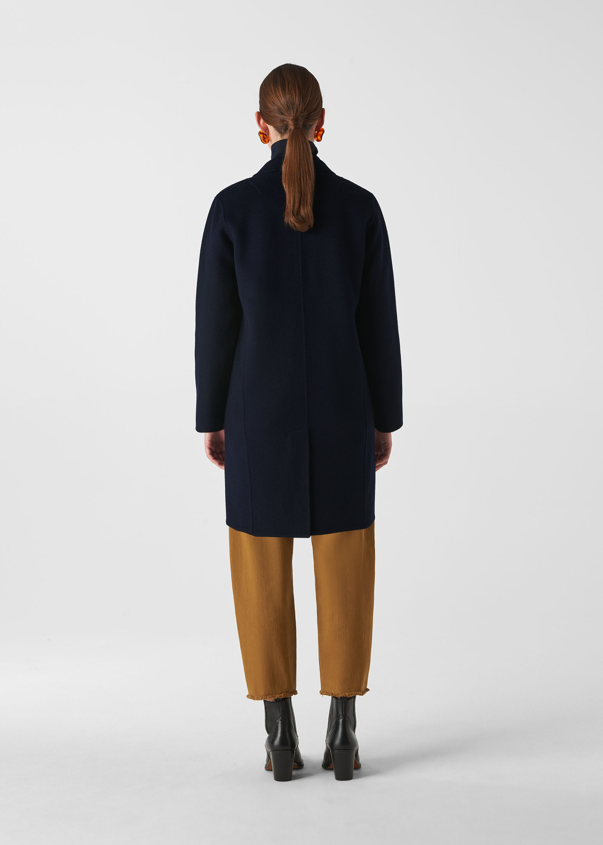 Whistles wide clearance sleeve coat navy