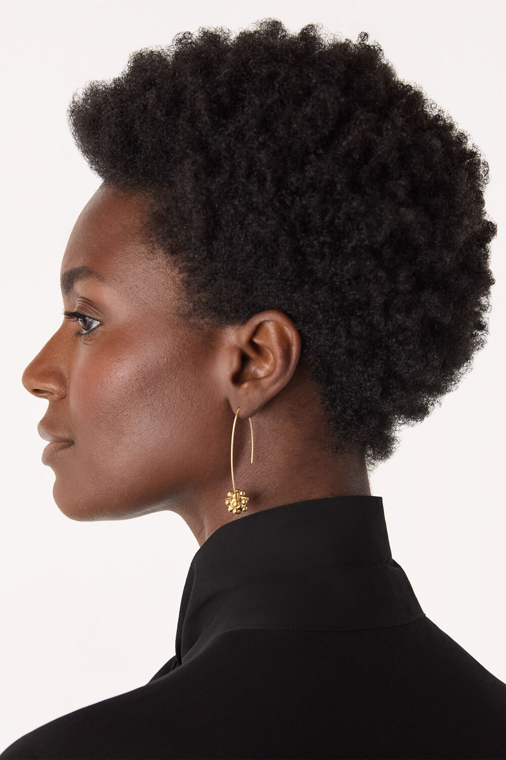 Bead Cluster Wire Earring