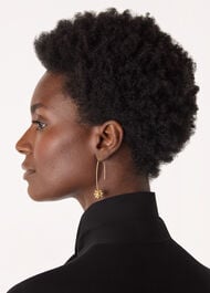 Bead Cluster Wire Earring