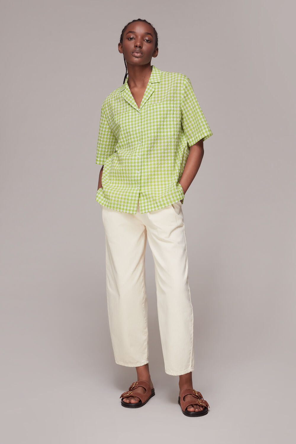 Grace Gingham Bowling Shirt