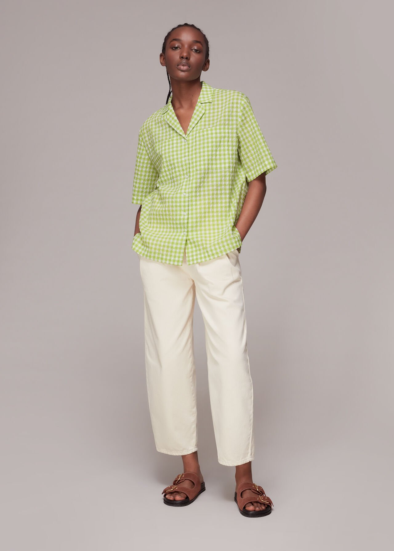 Grace Gingham Bowling Shirt