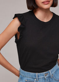 Frill Cap Sleeve T-Shirt