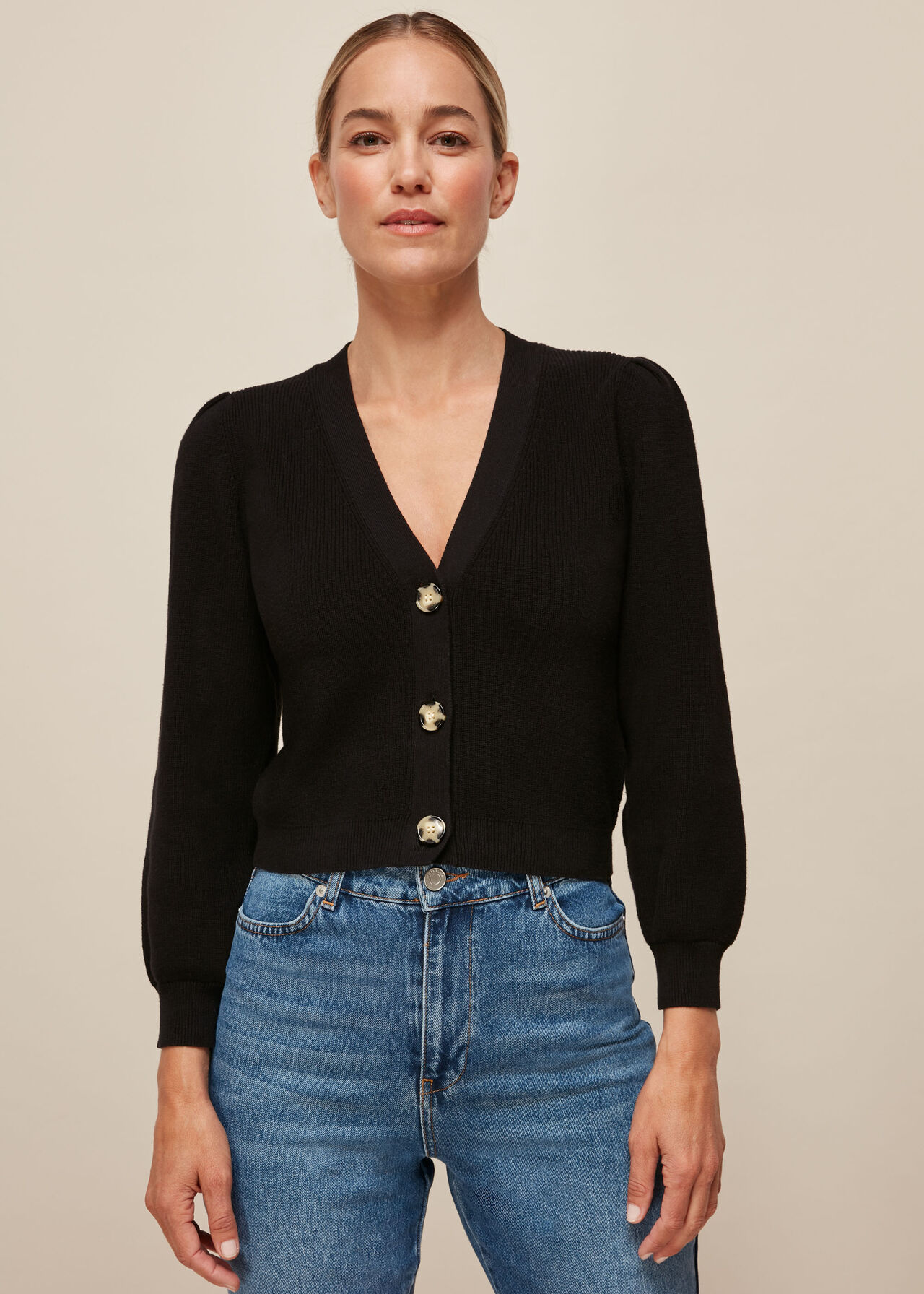 Puff Sleeve Cardigan