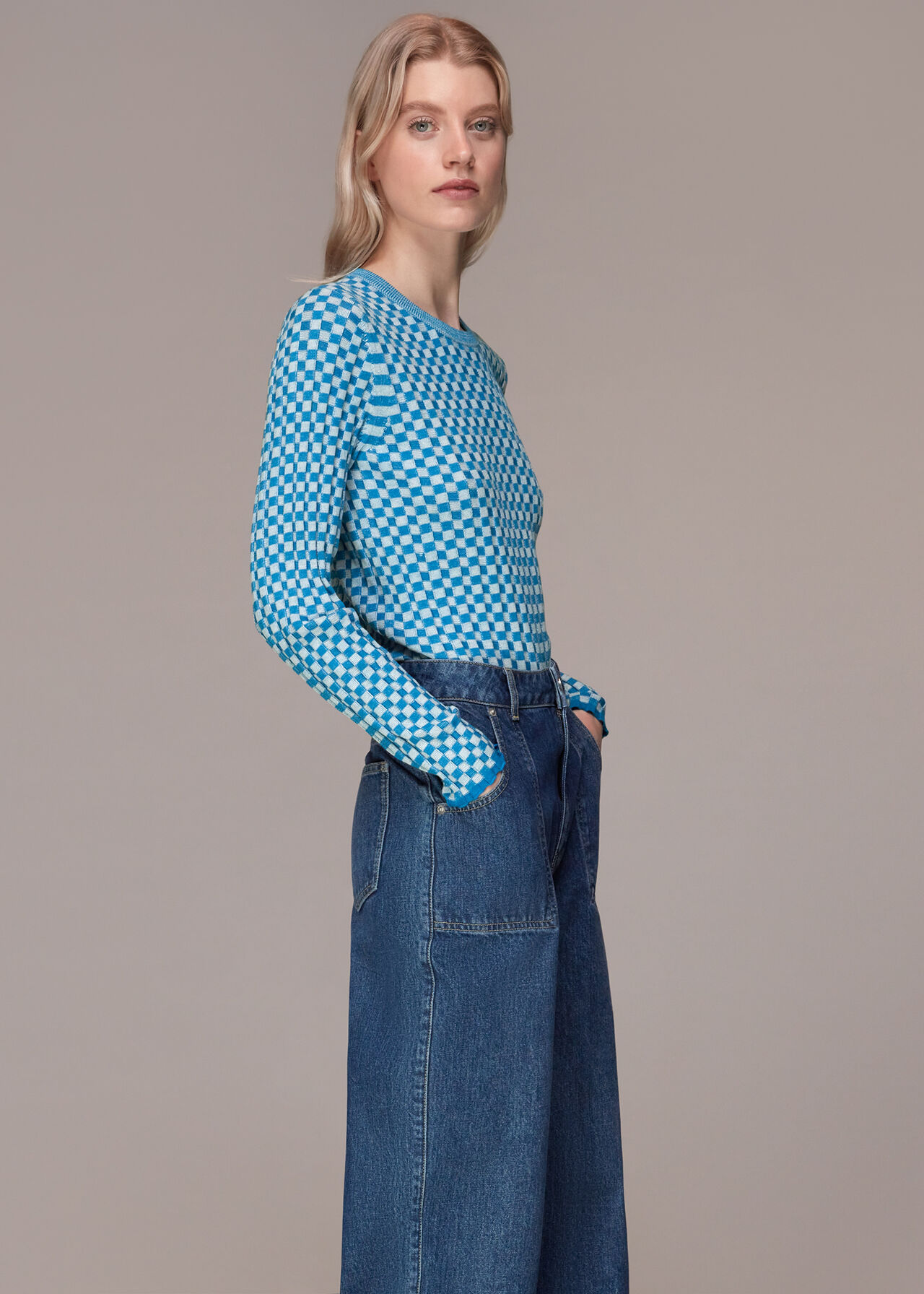 Check Rib Knit