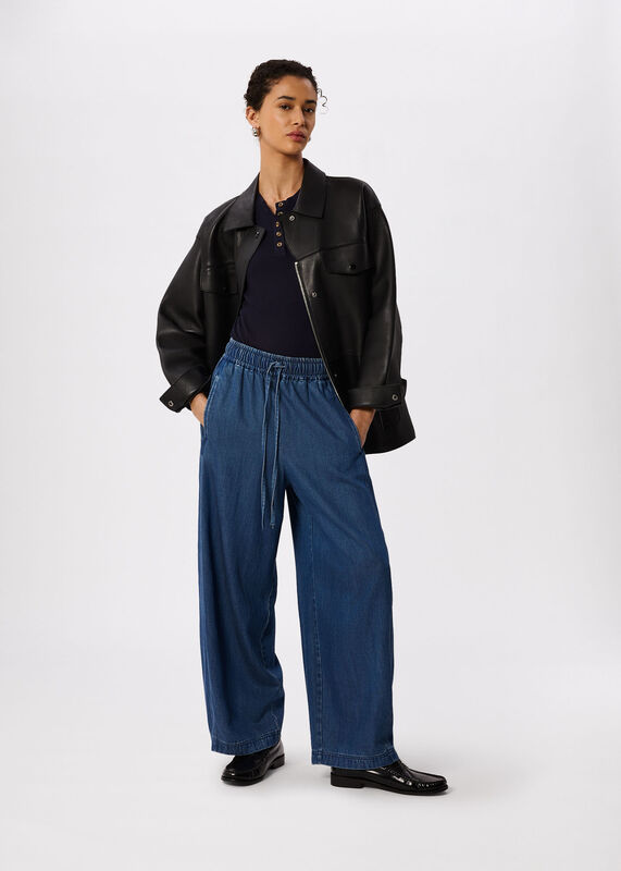 Navy Essential Rib Henley