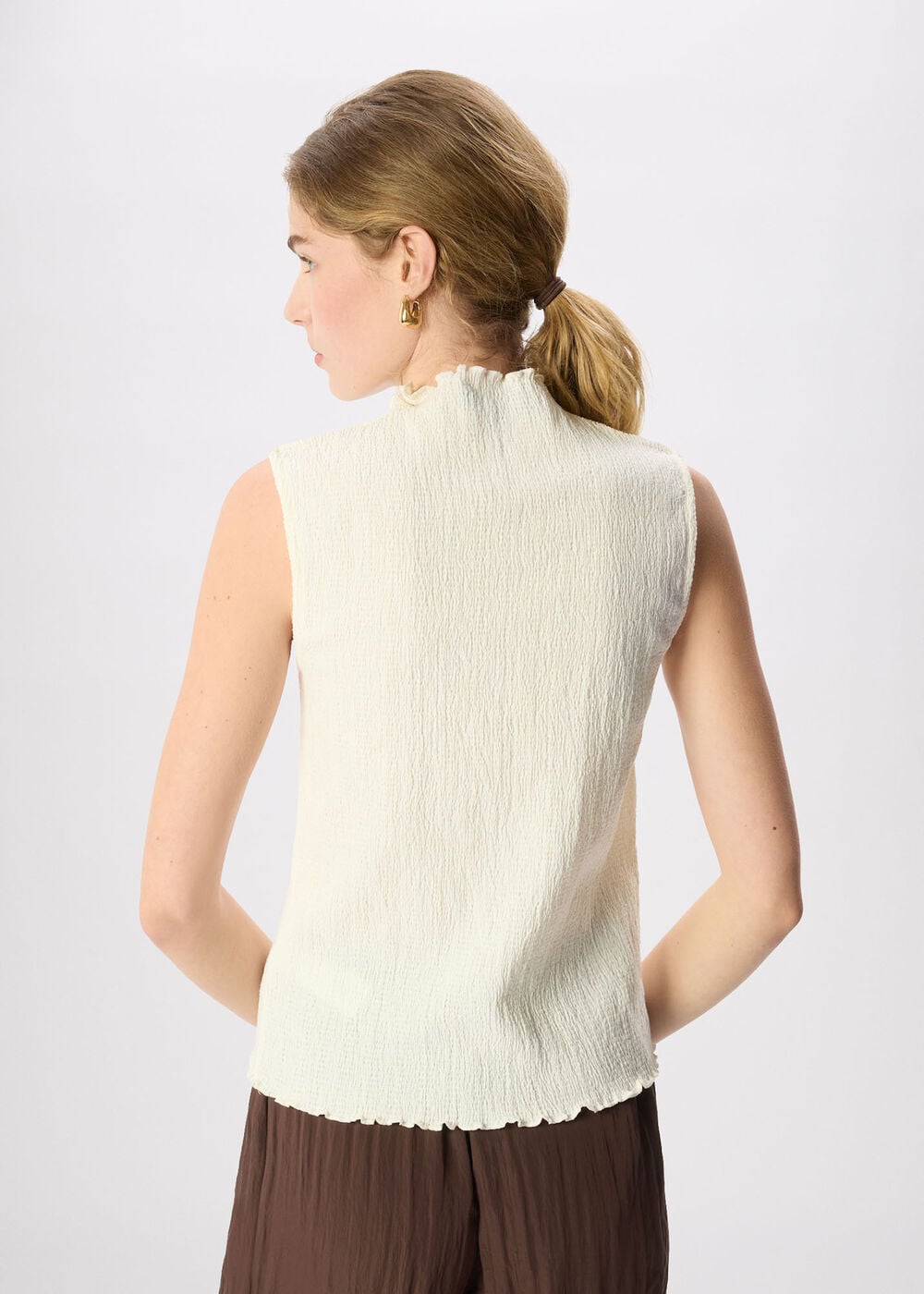 Textured Sleeveless Top