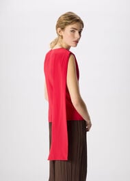Cowl Neck Silk Drape Top