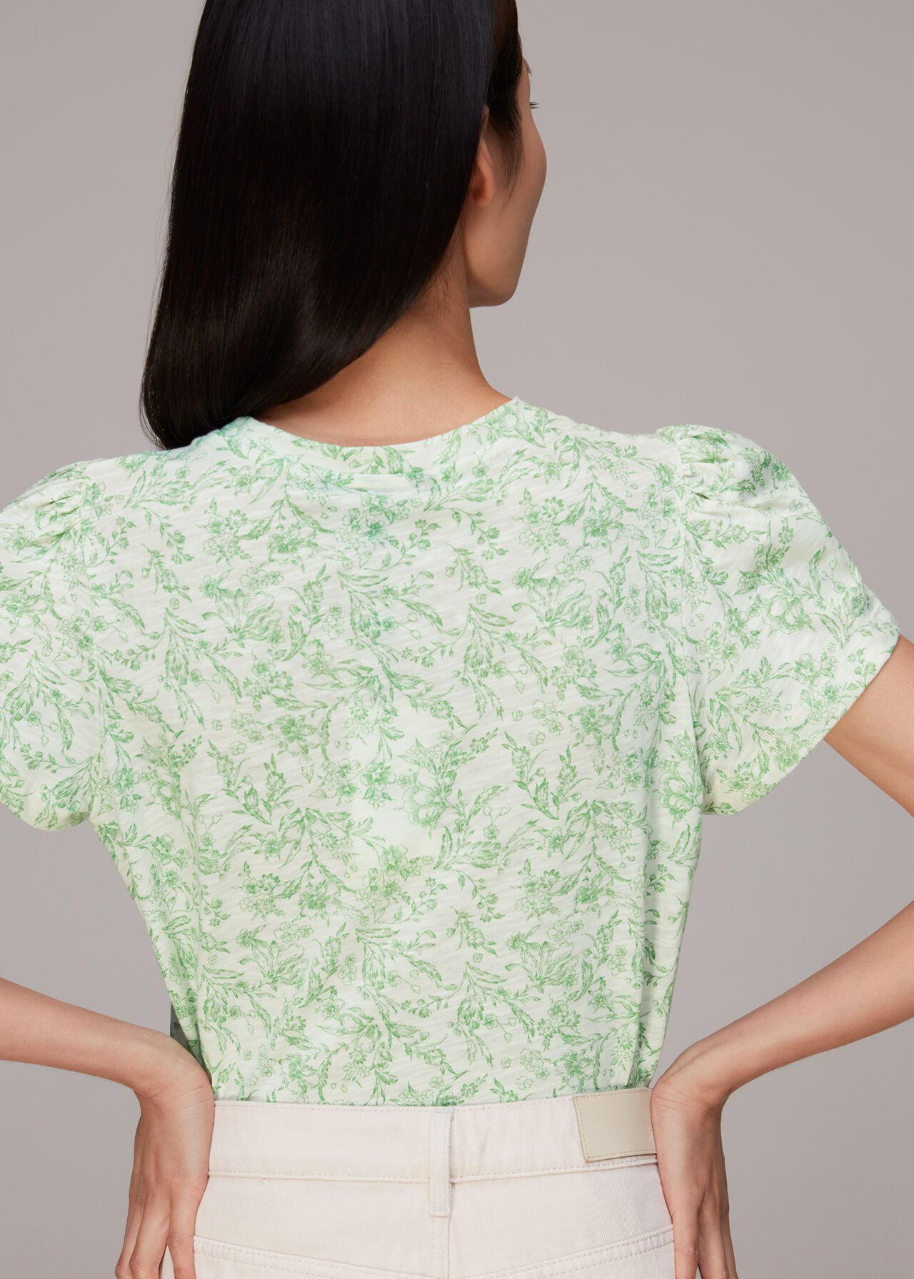 Baroque Frill Sleeve Tee