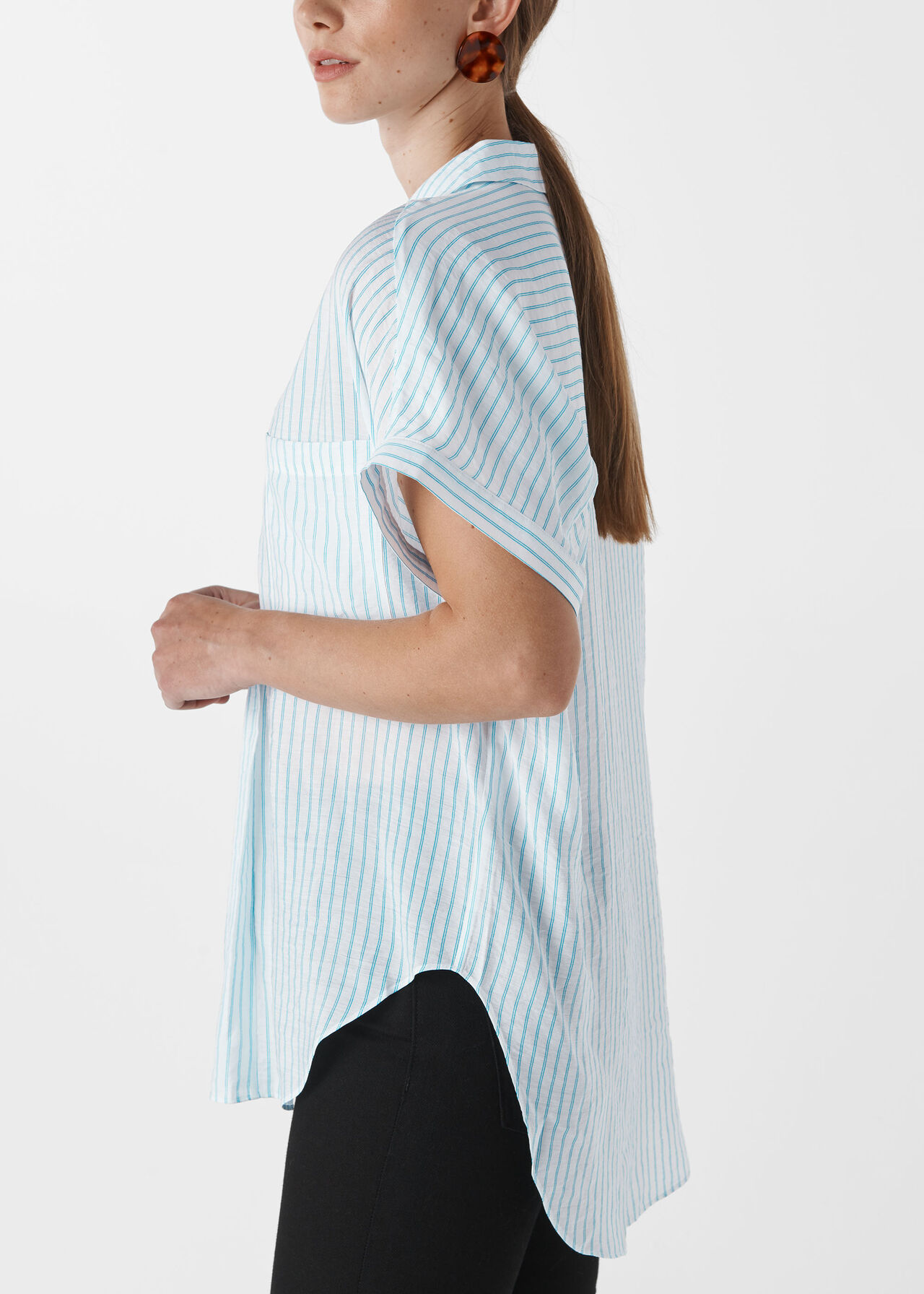 Lea Stripe Shirt White/Multi