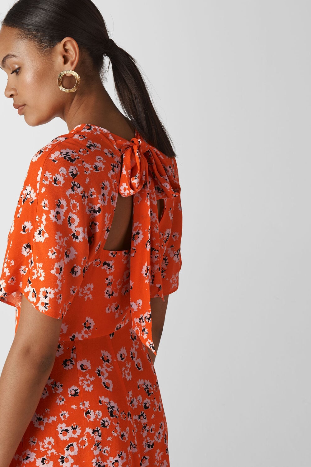 Digital Daisy Zelena Dress Red/Multi