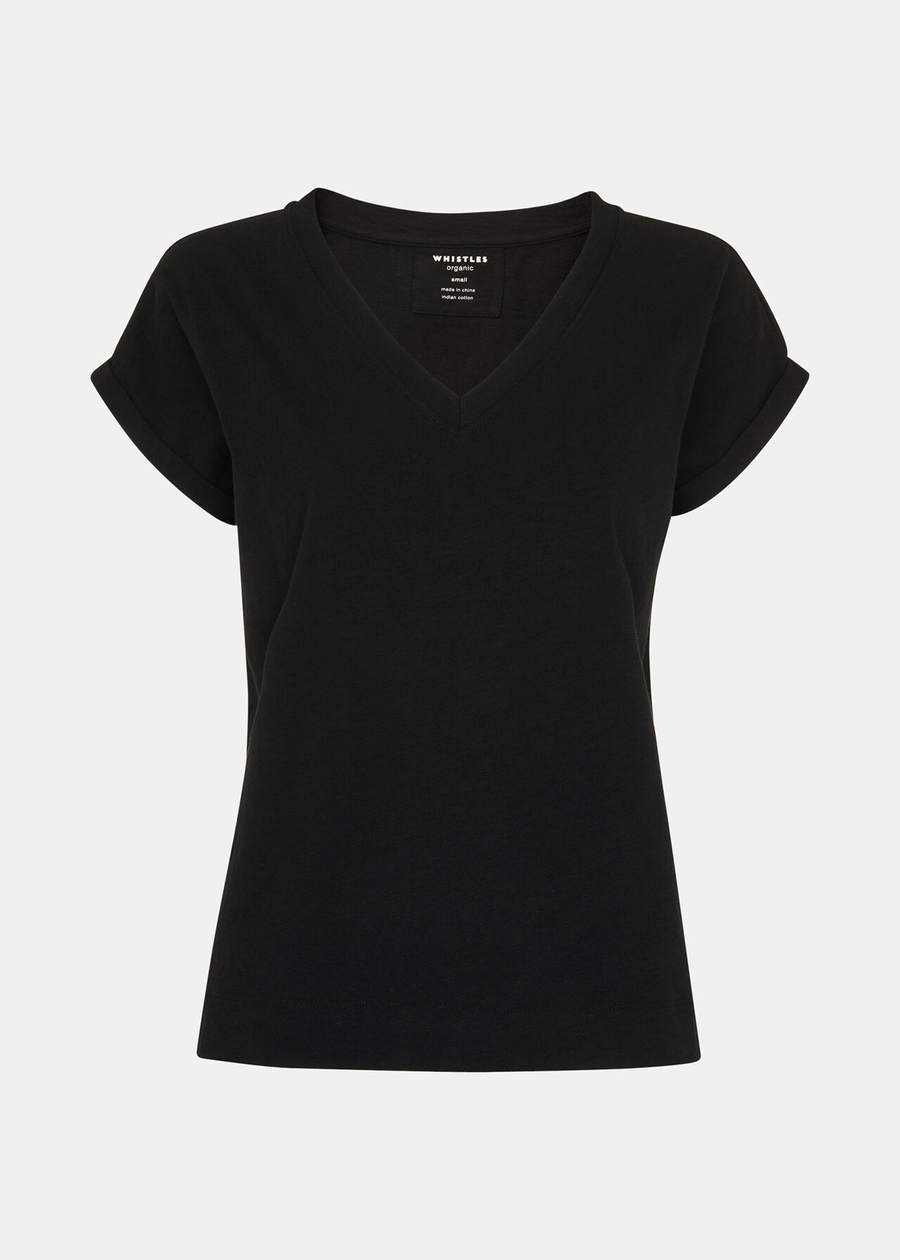 V-Neck Cap Sleeve Shirt