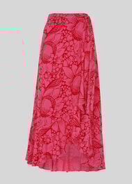 Sunflower Longline Wrap Skirt Pink/Multi