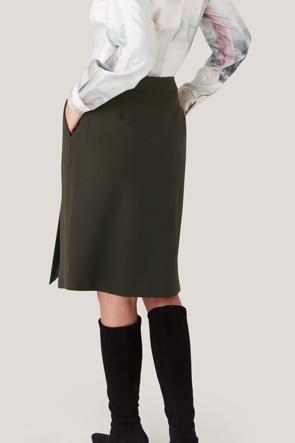 Natalie Wool Blend Skirt