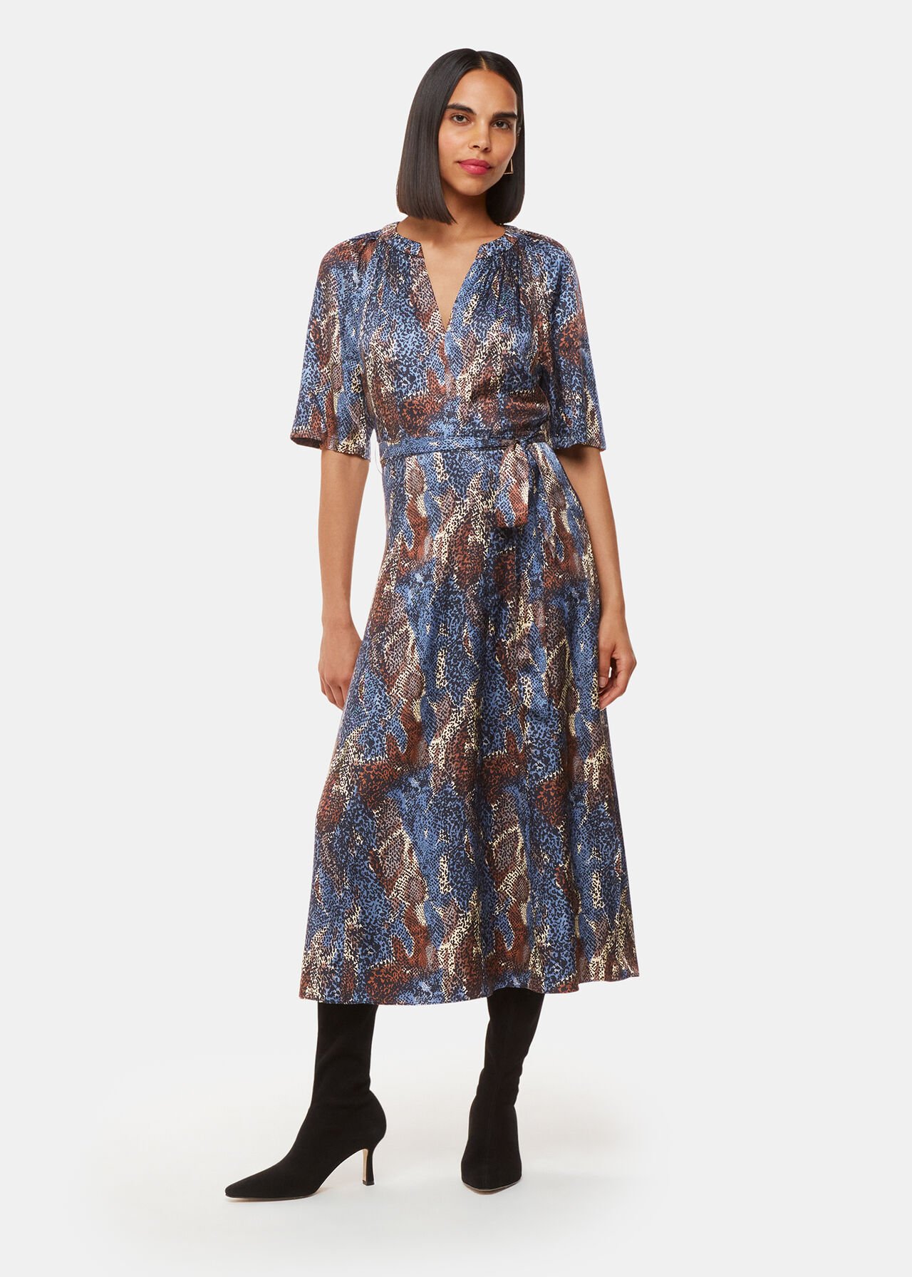 Marlow Dashed Snake Dress