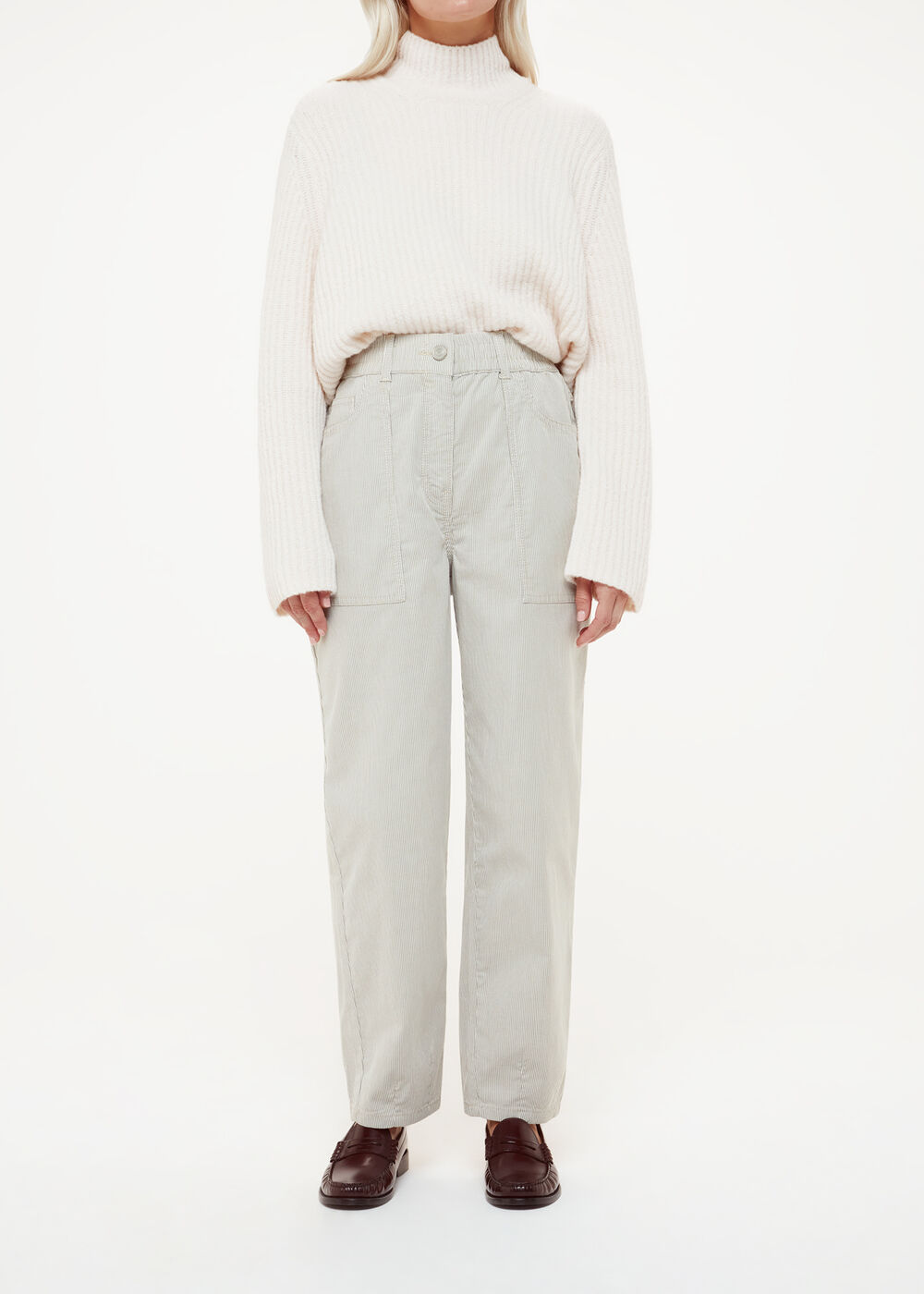 Petite Tessa Stripe Casual Trouser