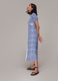 Twin Daisy Print Midi Dress