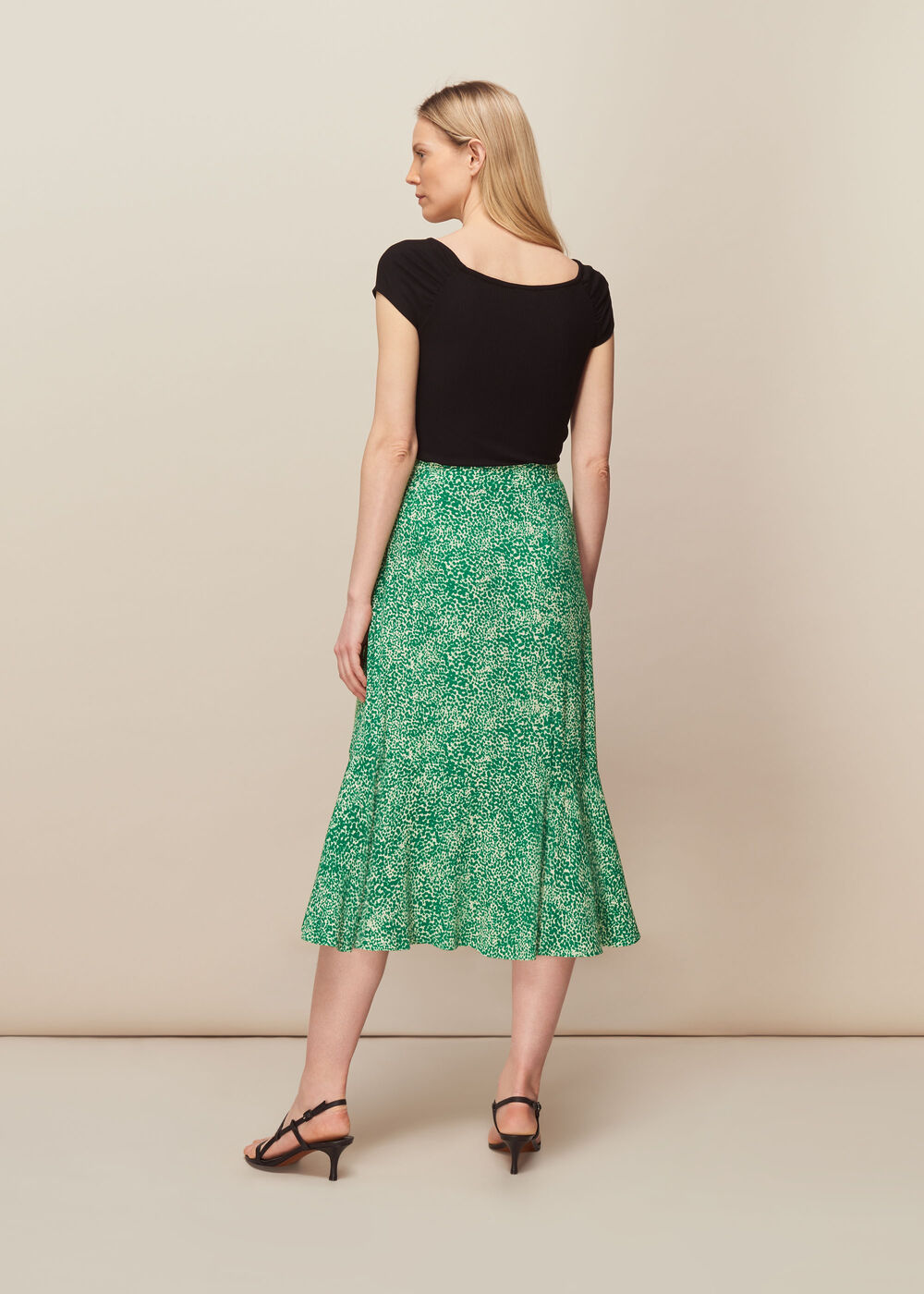 Blot Animal Frill Skirt