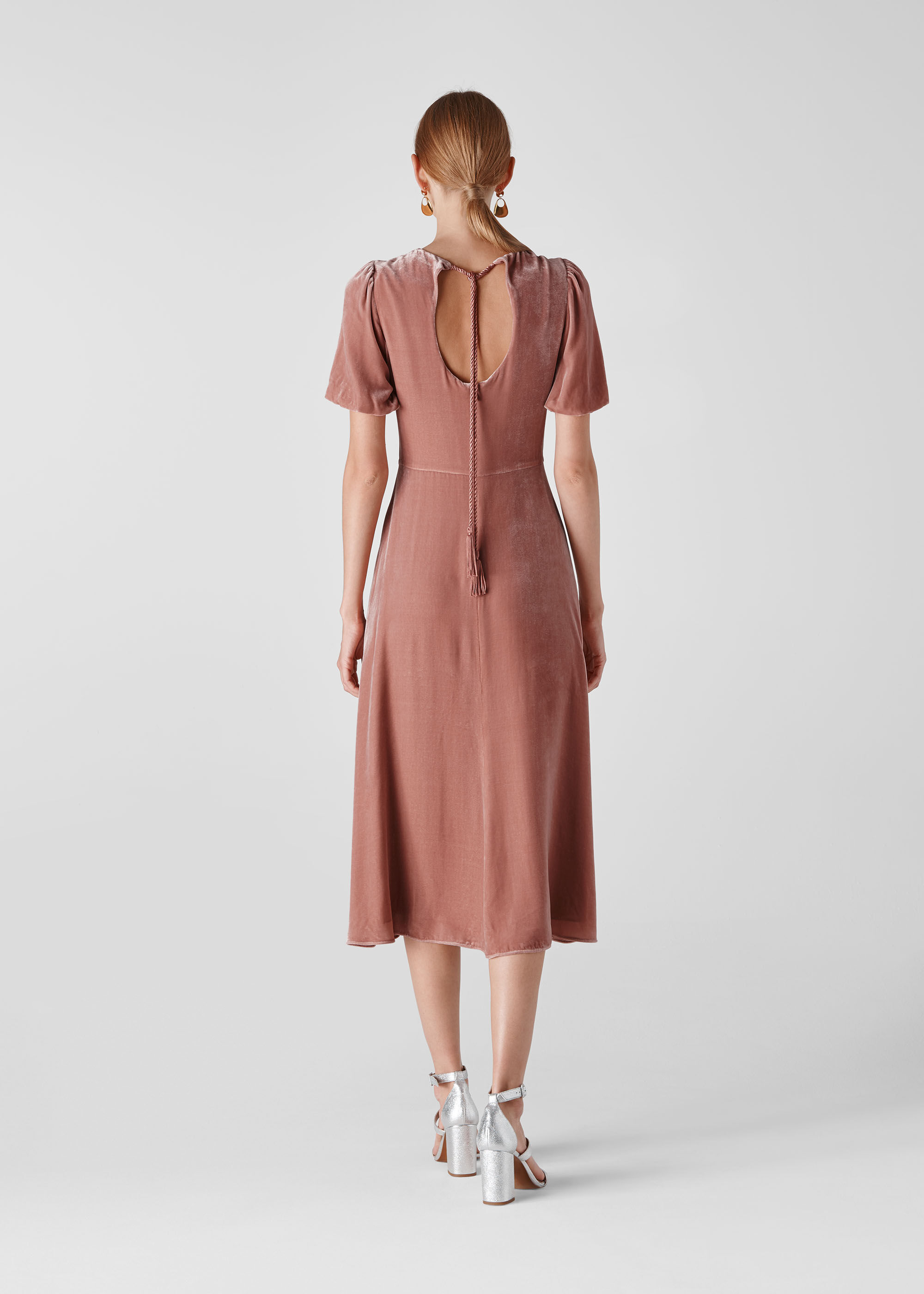 whistles velvet dress