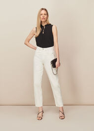 Selena Silk Top Black