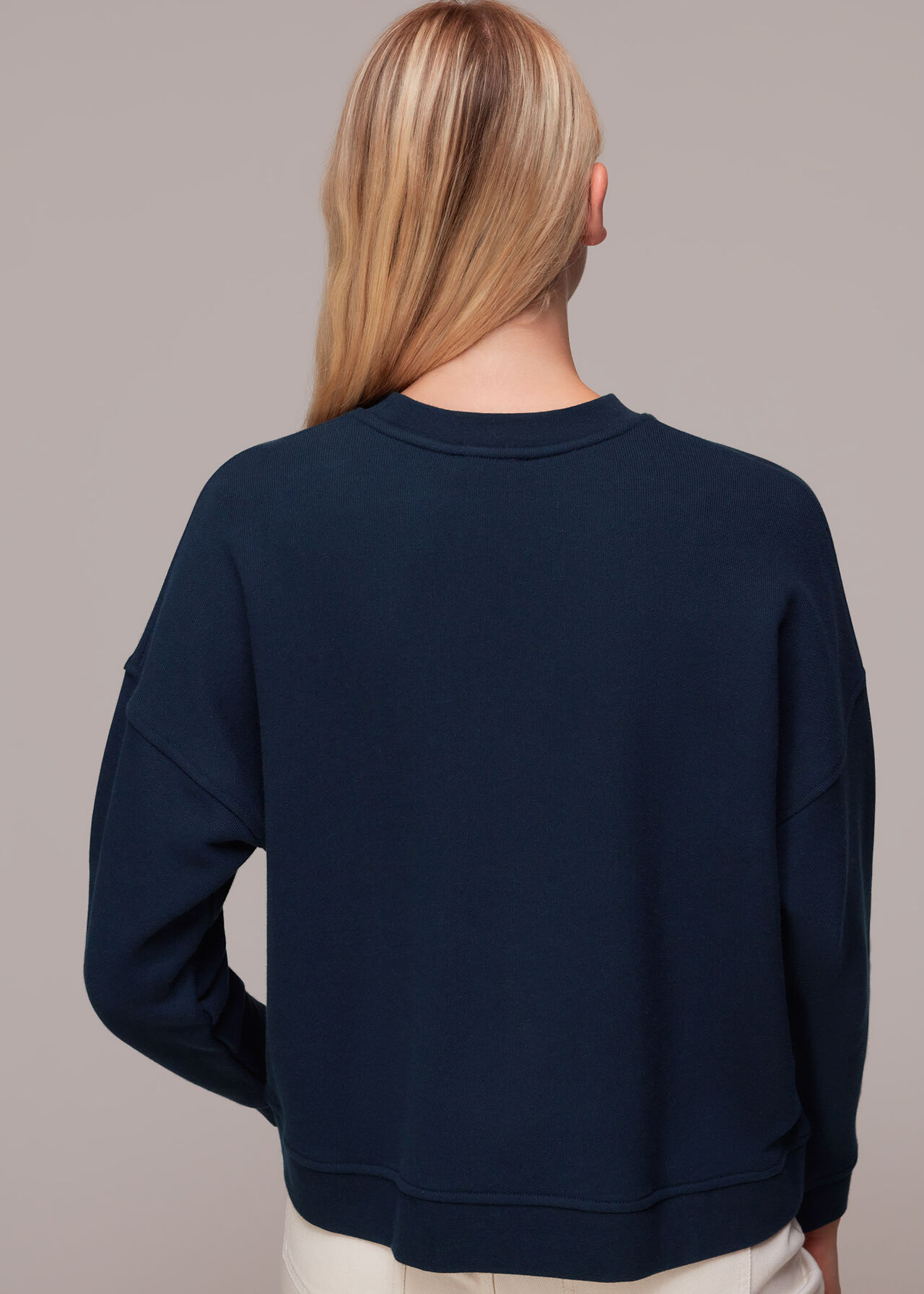 Navy Comme Ci Comme Ca Sweat | WHISTLES