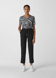 Leanora Linen Trouser Black