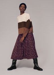 Stripe Knitted Wool Sweater