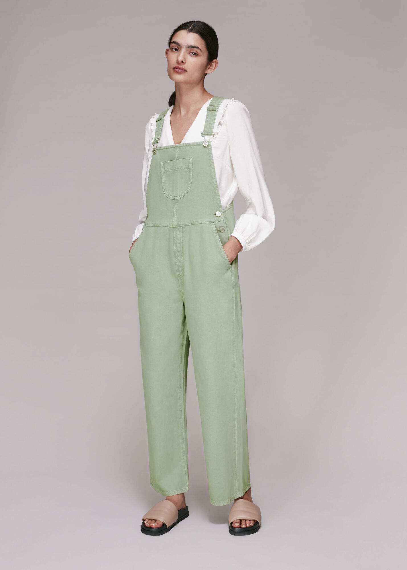 Khaki Leni Dungaree WHISTLES