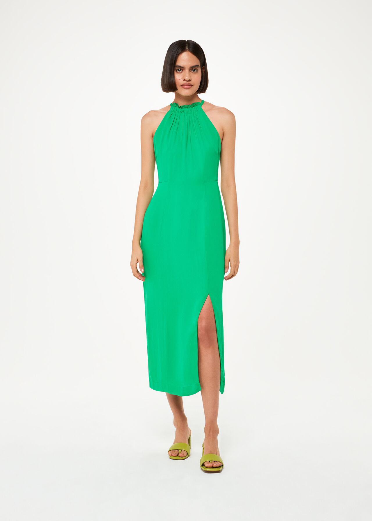 Eliza Halterneck Midi Dress