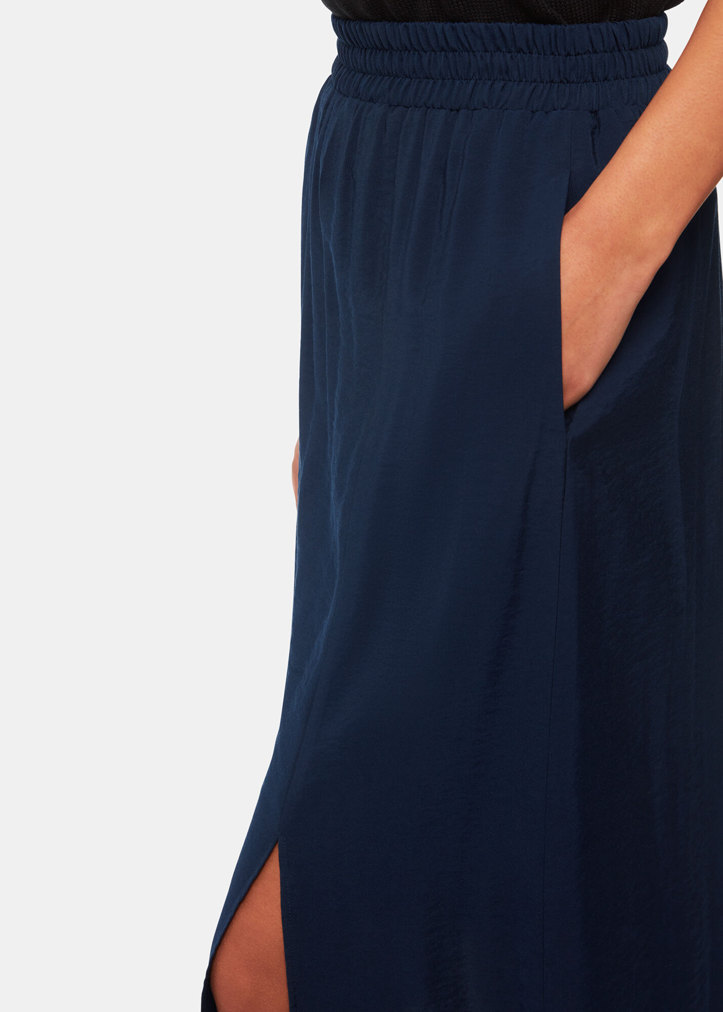 WOVEN SKIRT WITH ELASTICATED WAIST