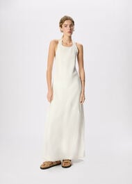 Linen Halter Neck Dress