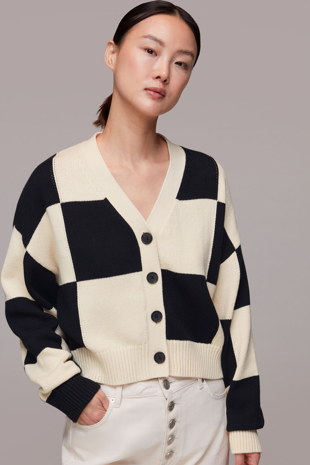 Check Cardigan