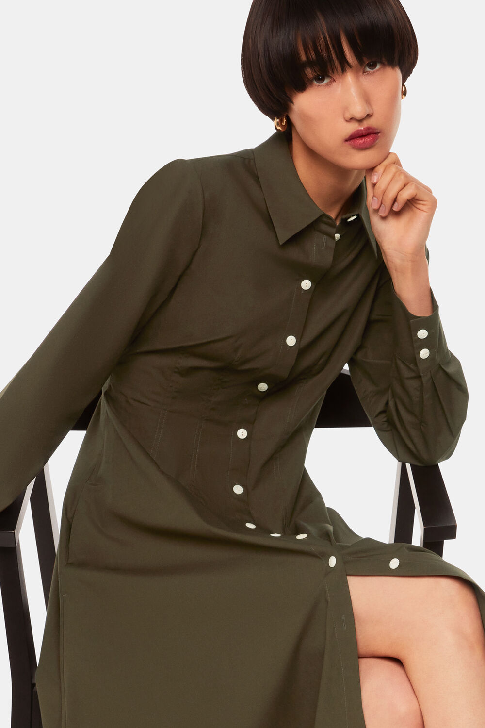Jean Poplin Shirt Dress