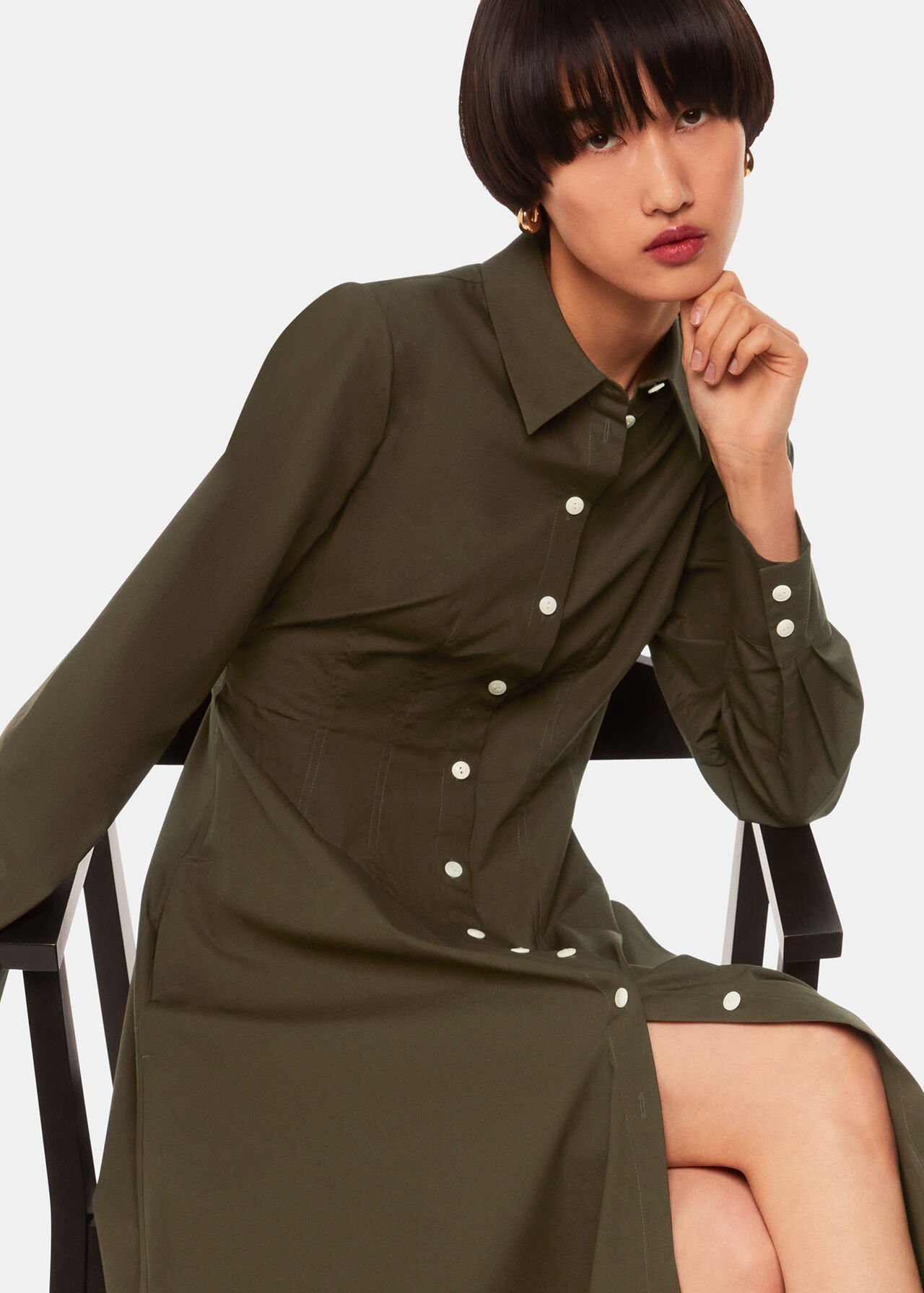 Jean Poplin Shirt Dress