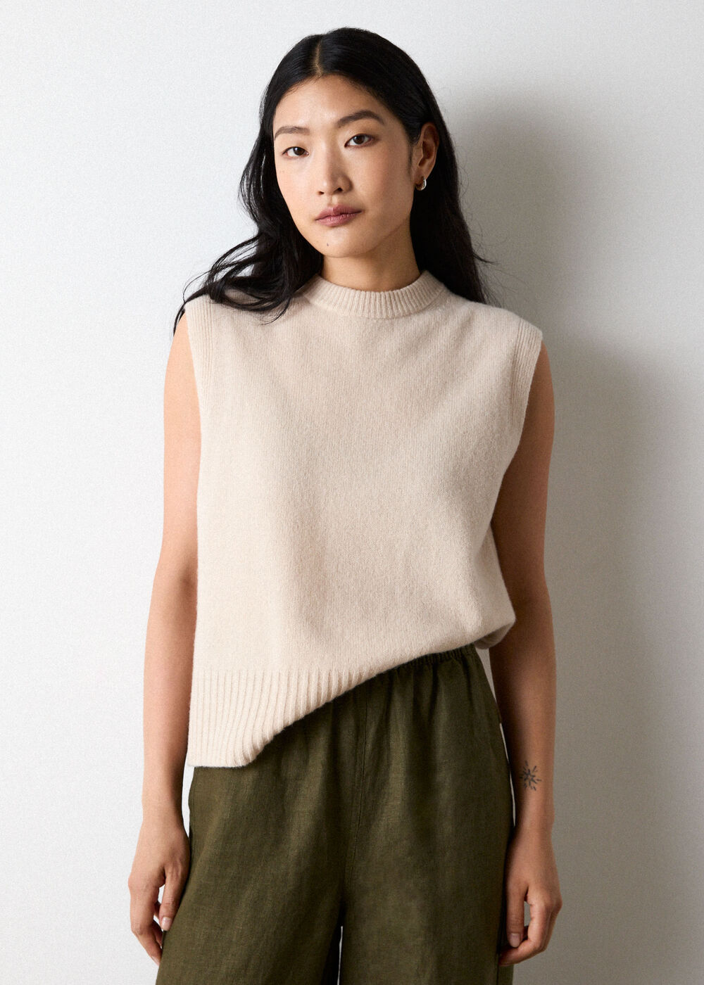 Wool Sleeveless Tank