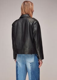 Sophia Oversized Leather Biker