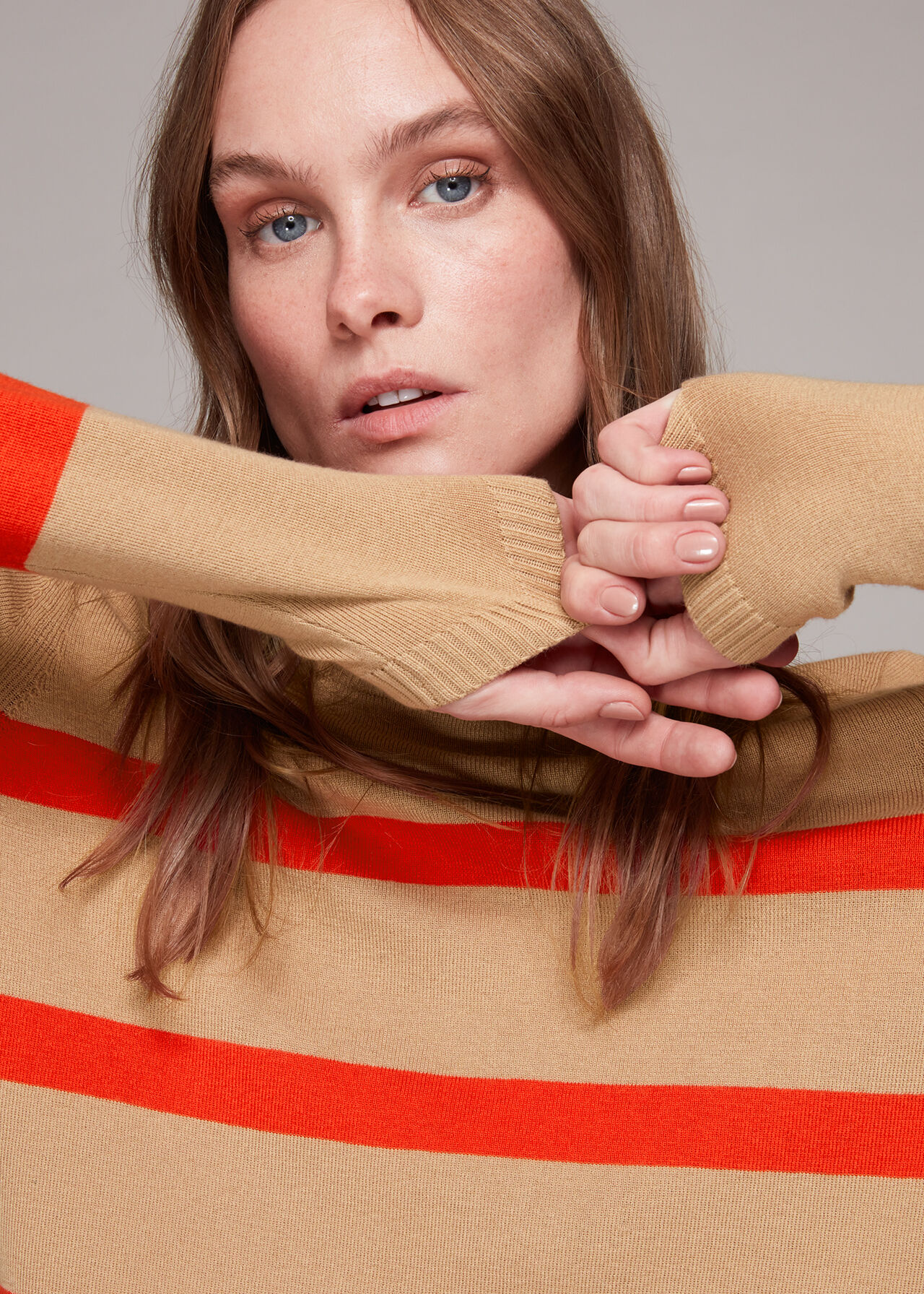 Stripe Crew Neck Knit