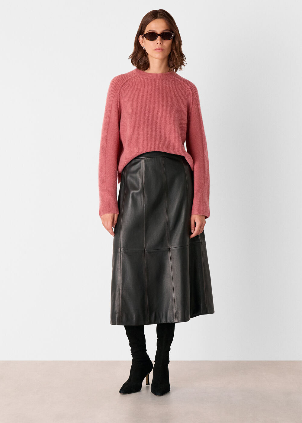 Aria Wool Mix Crew Knit