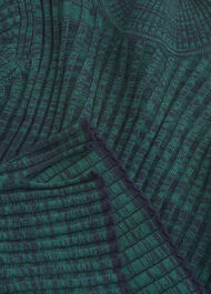 Rib Knit Marl High Neck