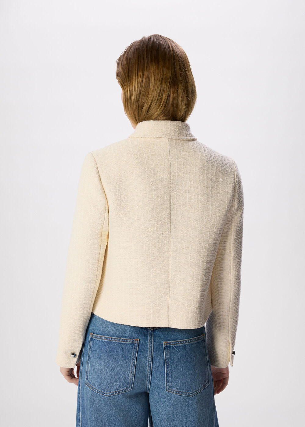 Cropped Boucle Jacket