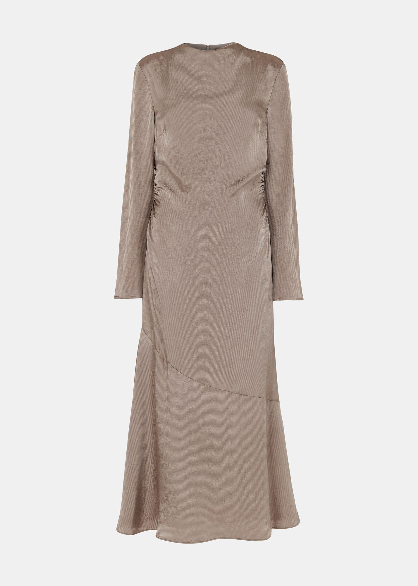 Pewter Luna Cowl Neck Midi Dress WHISTLES