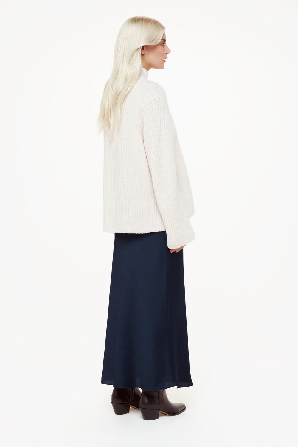 Petite Satin Bias Cut Skirt