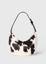 Cow Print Hair-On Sia Bag