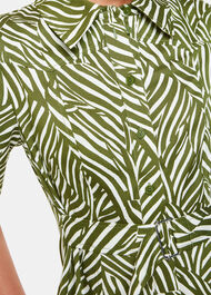Linear Leaf Midi Dress