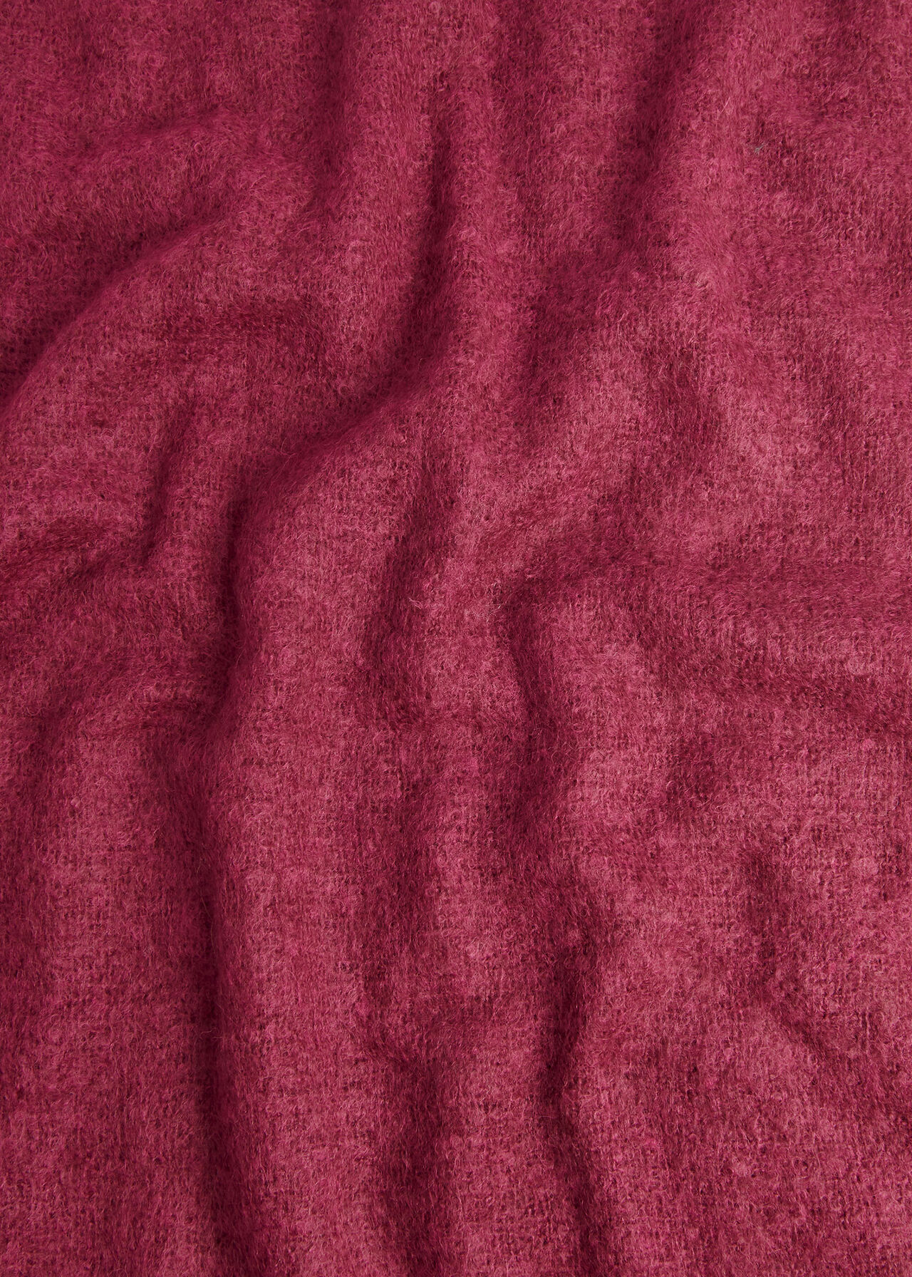 Open Weave Blanket Scarf Burgundy