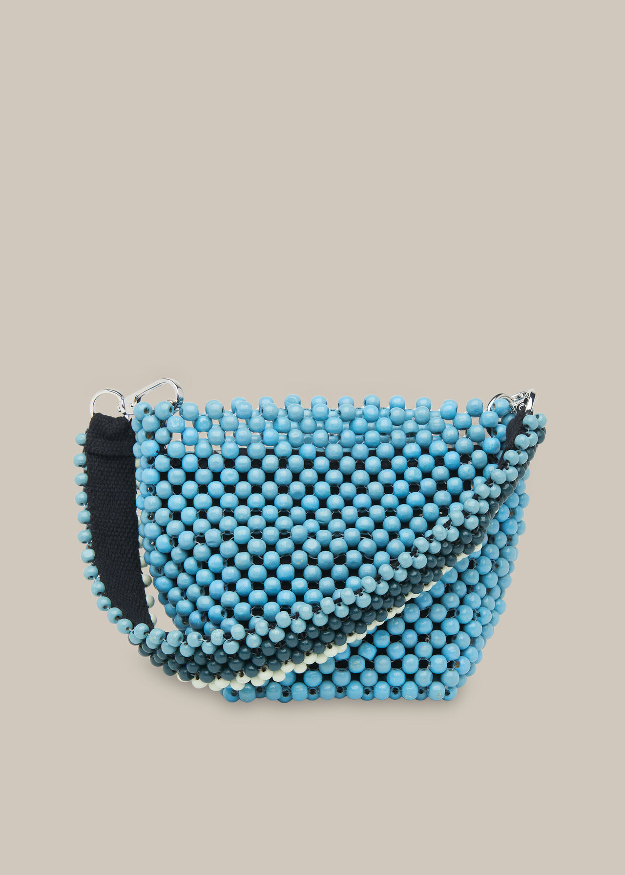 Martha Mini Beaded Bucket Bag