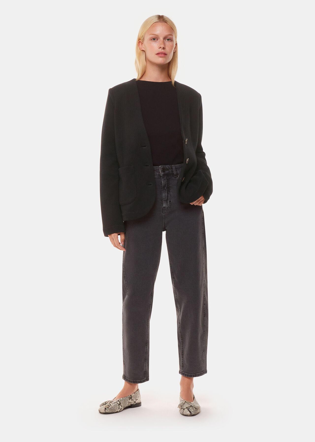 Lucy V Neck Jersey Jacket