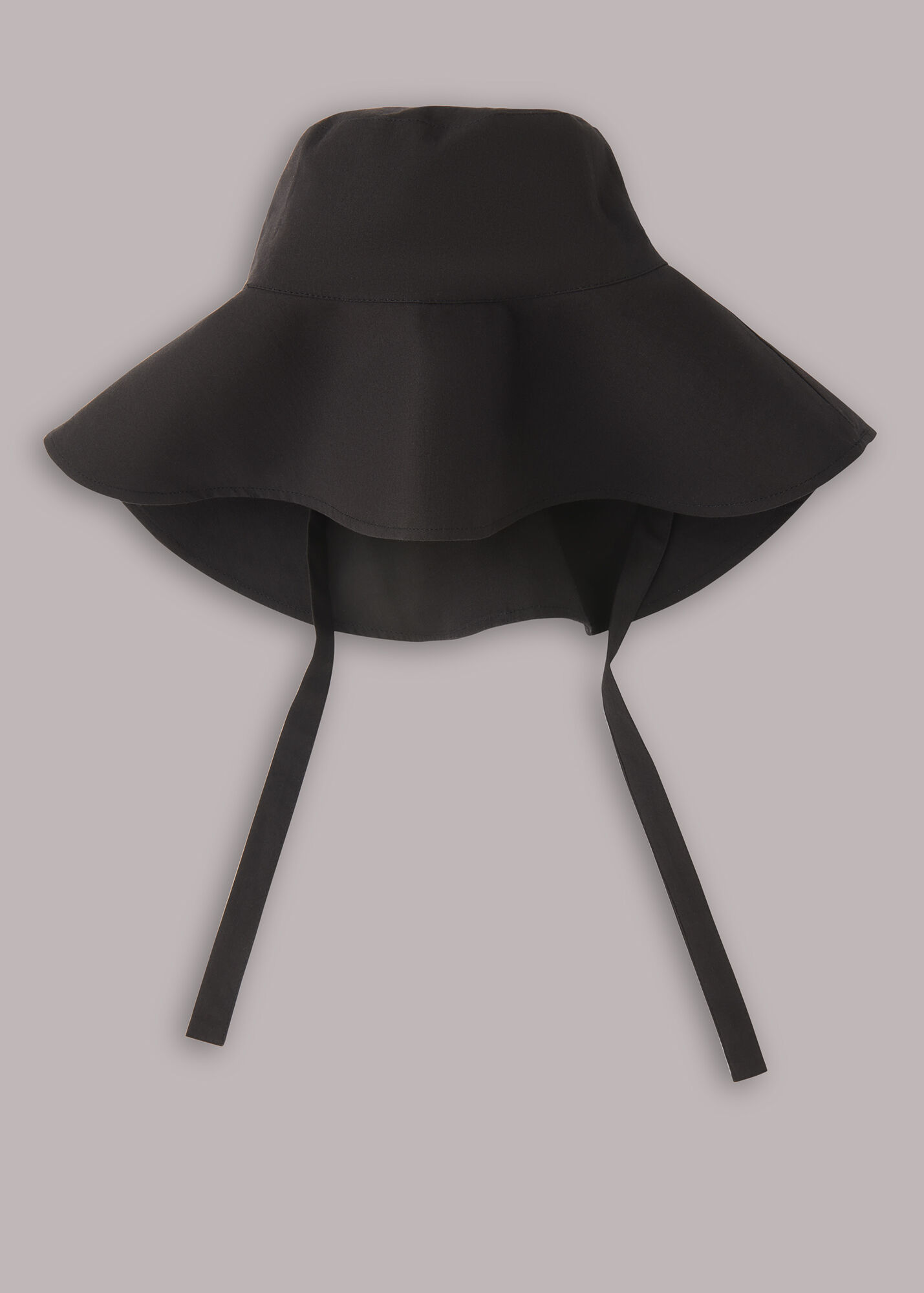 Black Sun Hat With Tie WHISTLES Whistles