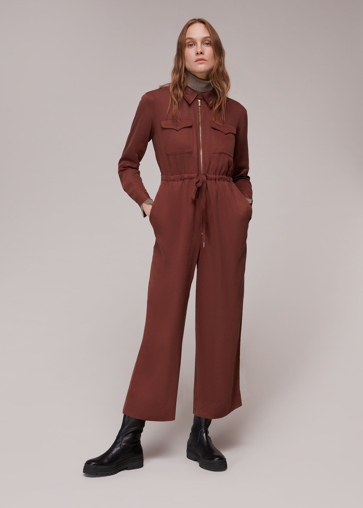 Jumpsuit rust hotsell